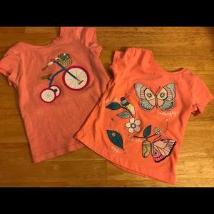 2 Girl’s 12 Month t-shirts